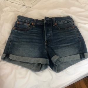 Levi high waisted shorts size 27